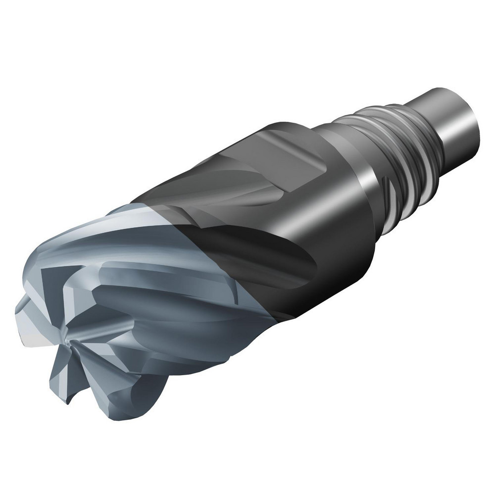 Roughing End Mill Heads; Mill Diameter (mm): 10.00 ; Mill Diameter (Decimal Inch): 0.3937 ; Connection Type: Modular ; Length of Cut (mm): 7.0000 ; End Type: Corner Radius ; Material: Ceramic