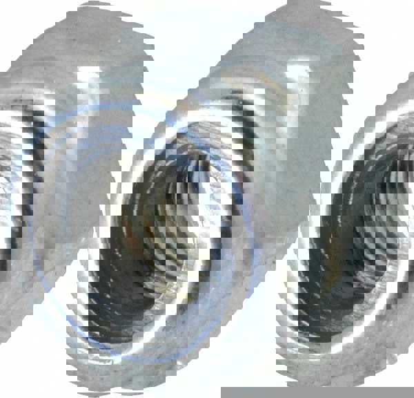 Hex Lock Nut: Insert Lock, Nylon Insert, M3x0.5, Grade 8 Steel, Zinc Finish