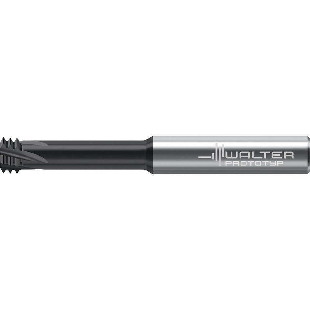 Helical Flute Thread Mills; Material: Solid Carbide ; Thread Size (mm): M12x1.75 ; Thread Type: Internal ; Shank Diameter (mm): 10.0000 ; Shank Diameter (Decimal Inch): 0.3937 ; Cutting Diameter (mm): 9.75