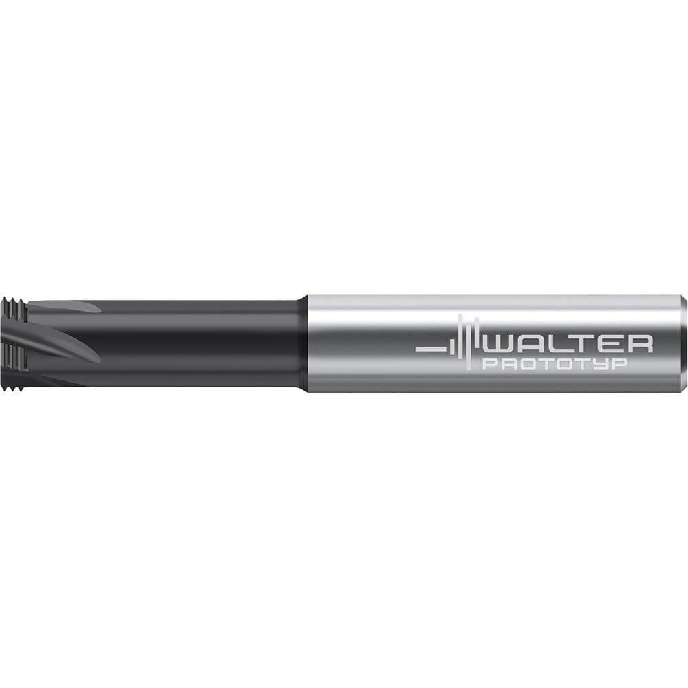 Helical Flute Thread Mills; Material: Solid Carbide ; Thread Type: Internal ; Shank Type: Straight-Cylindrical ; Overall Length (Decimal Inch): 3.2680 ; Thread Standard: Metric ; Flute Direction: Right Hand
