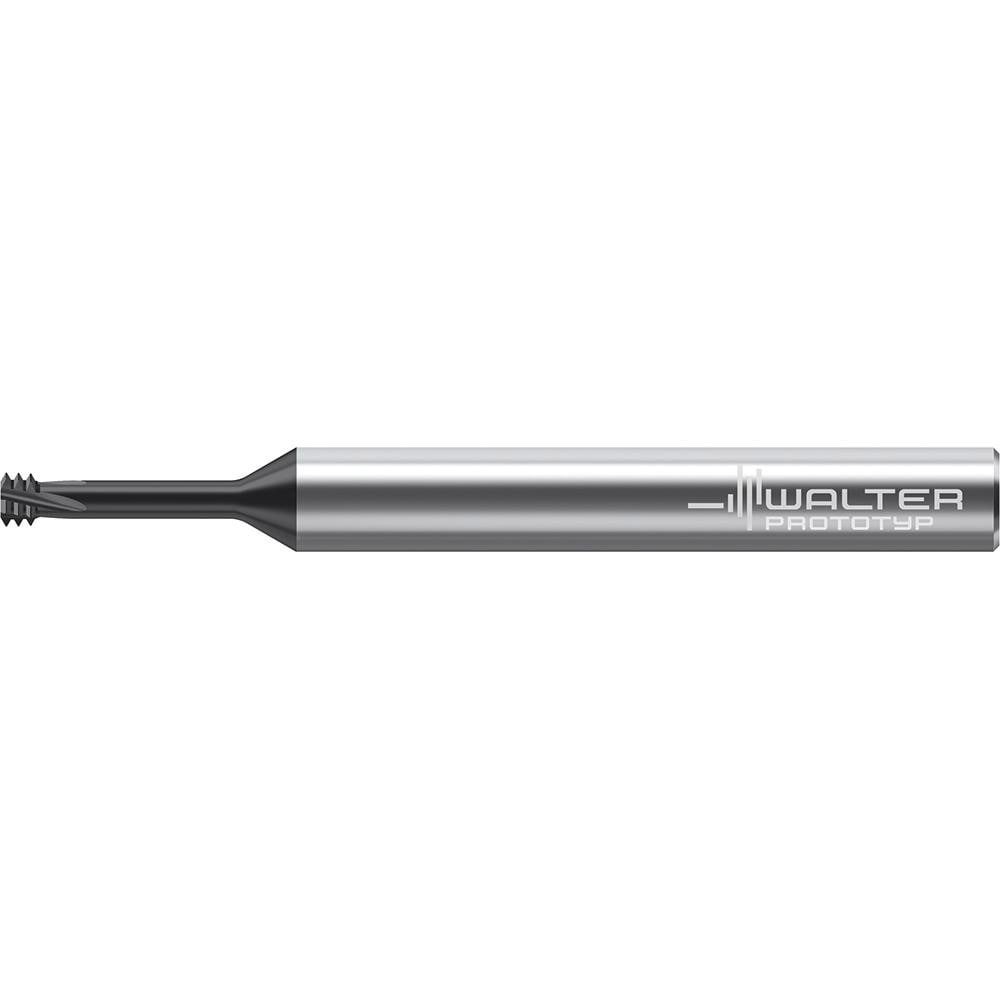 Helical Flute Thread Mills; Material: Solid Carbide ; Thread Type: Internal ; Shank Type: Straight-Cylindrical ; Overall Length (Decimal Inch): 2.2440 ; Thread Standard: UNC ; Flute Direction: Right Hand