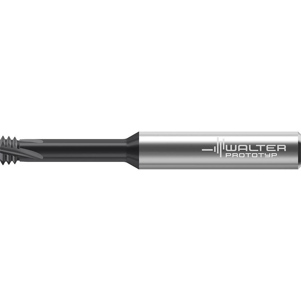 Helical Flute Thread Mills; Material: Solid Carbide ; Thread Type: Internal ; Shank Type: Straight-Cylindrical ; Overall Length (Decimal Inch): 2.4800 ; Thread Standard: UNC ; Flute Direction: Right Hand