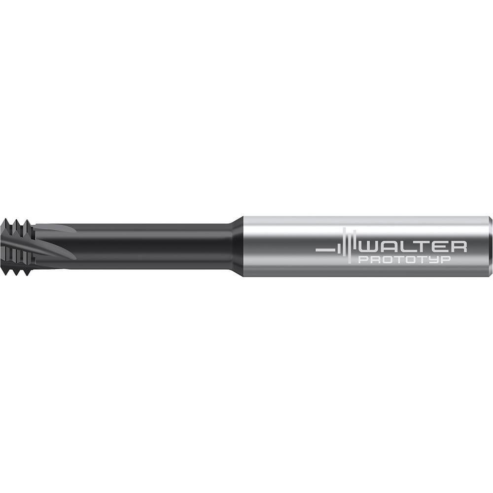Helical Flute Thread Mills; Material: Solid Carbide ; Thread Type: Internal ; Shank Type: Straight-Cylindrical ; Overall Length (Decimal Inch): 3.5040 ; Thread Standard: UNC ; Flute Direction: Right Hand