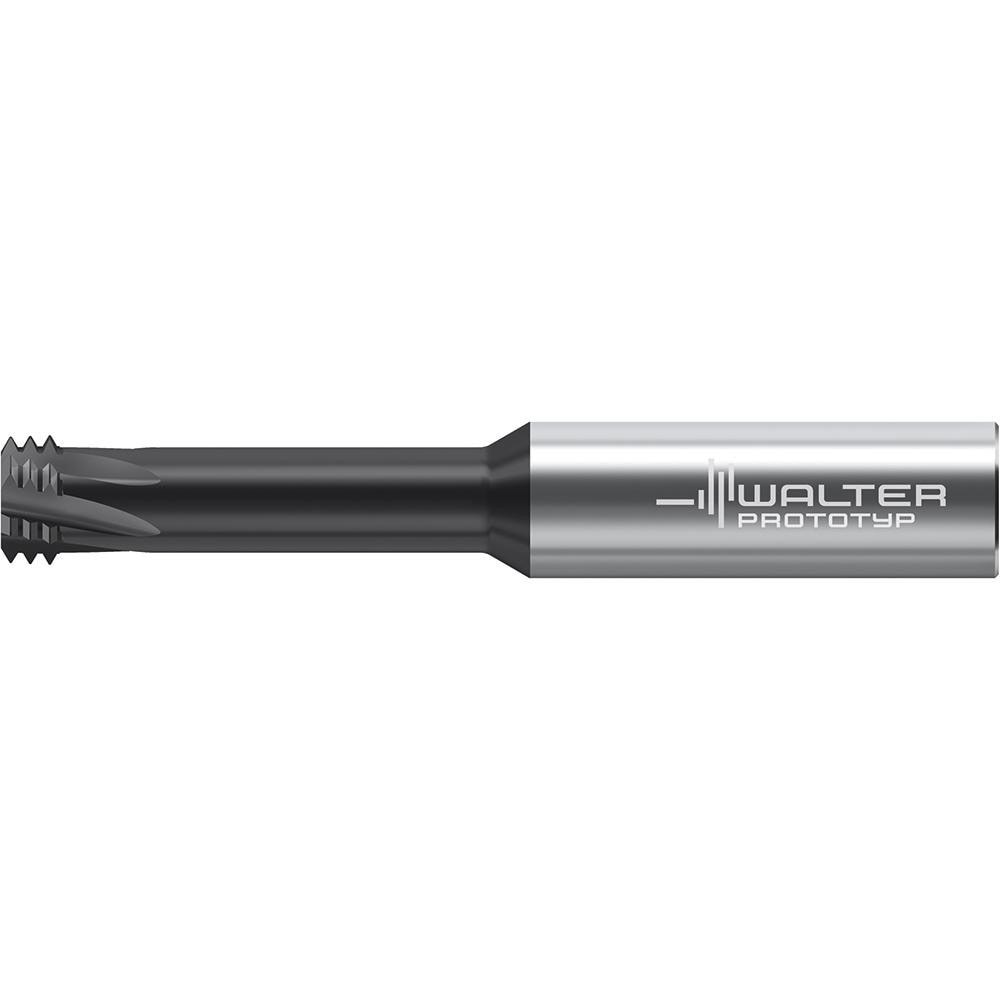 Helical Flute Thread Mills; Material: Solid Carbide ; Thread Type: Internal ; Shank Type: Straight-Cylindrical ; Overall Length (Decimal Inch): 4.3310 ; Thread Standard: UNC ; Flute Direction: Right Hand