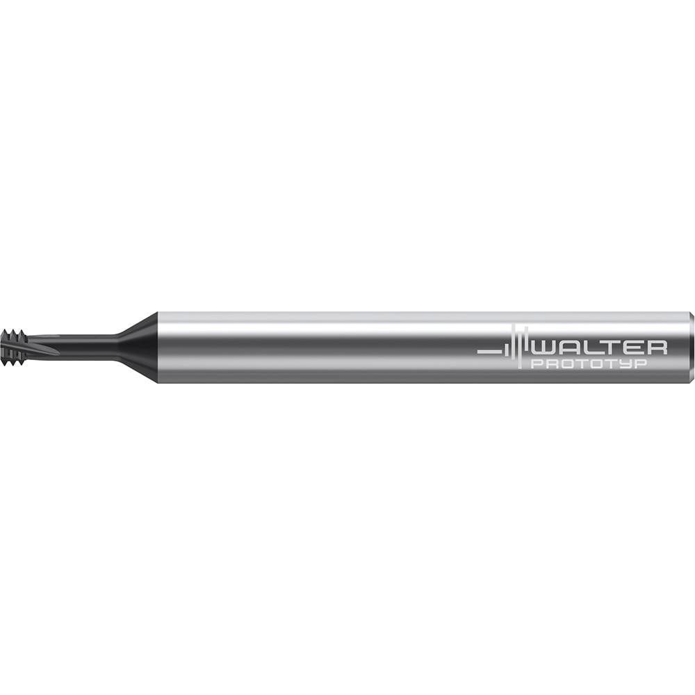 Helical Flute Thread Mills; Material: Solid Carbide ; Thread Type: Internal ; Shank Type: Straight-Cylindrical ; Overall Length (Decimal Inch): 2.2440 ; Thread Standard: UNF ; Flute Direction: Right Hand