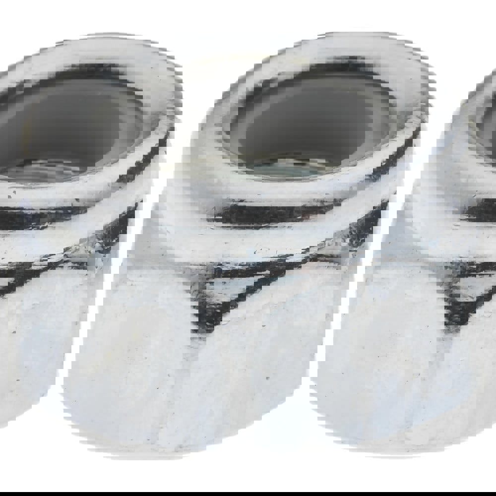 Hex Lock Nut: Insert Lock, Nylon Insert, M6x1, Grade 8 Steel, Zinc Finish