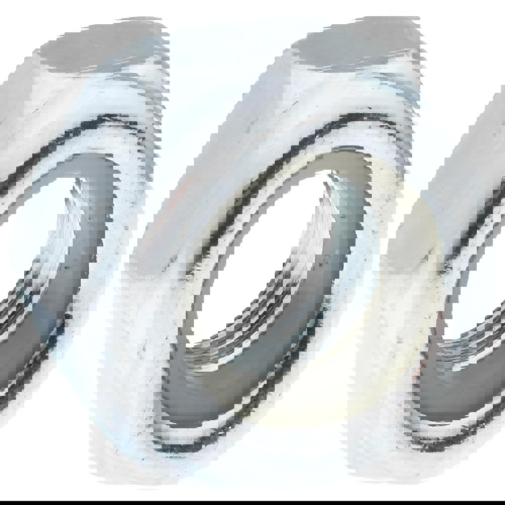 Hex Lock Nut: Insert Lock, Nylon Insert, M8x1.25, Grade 8 Steel, Zinc Finish