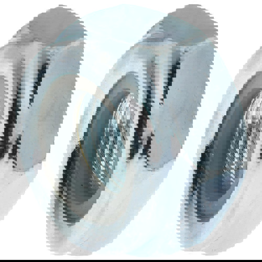 Hex Lock Nut: Insert Lock, Nylon Insert, M10x1.5, Grade 8 Steel, Zinc Finish