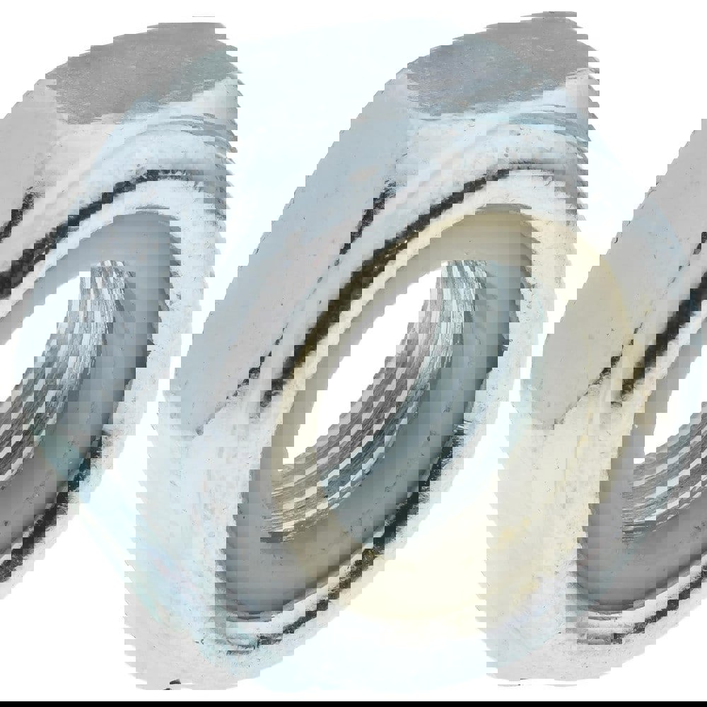 Hex Lock Nut: Insert, Nylon Insert, Grade 8 Steel, Zinc-Plated