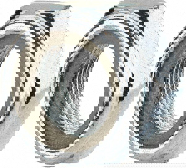 Hex Lock Nut: Insert Lock, Nylon Insert, M16x1.5, Grade Class 8 Steel, Zinc Finish