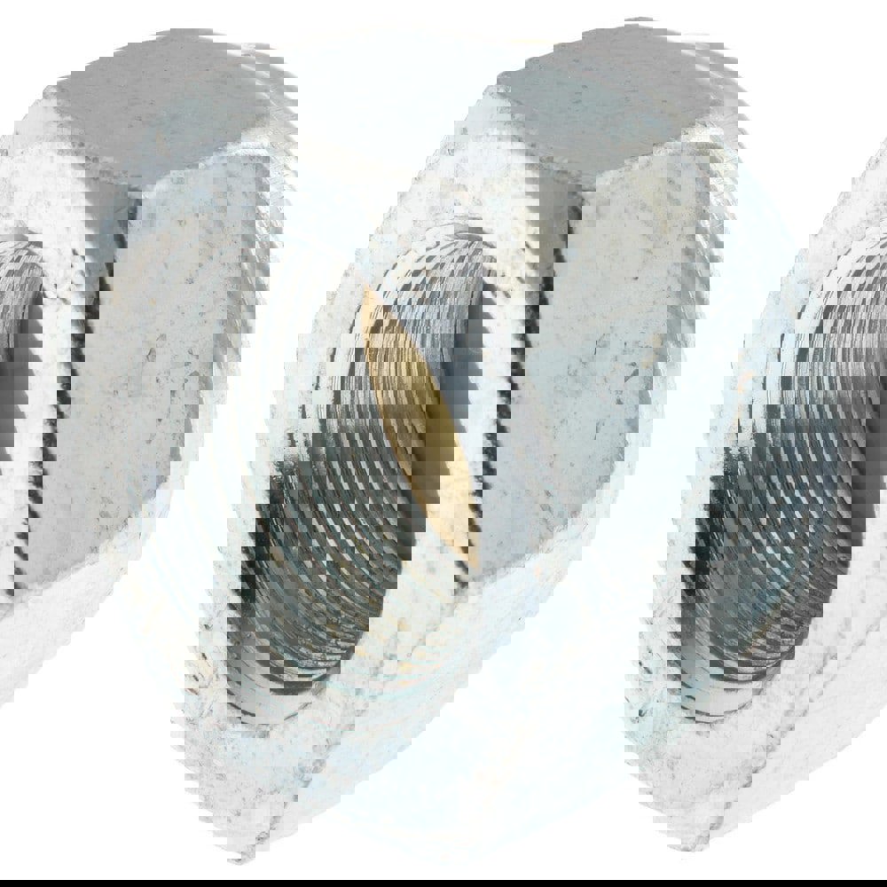 Hex Lock Nut: Insert Lock, Nylon Insert, M20x1.5, Grade Class 8 Steel, Zinc Finish