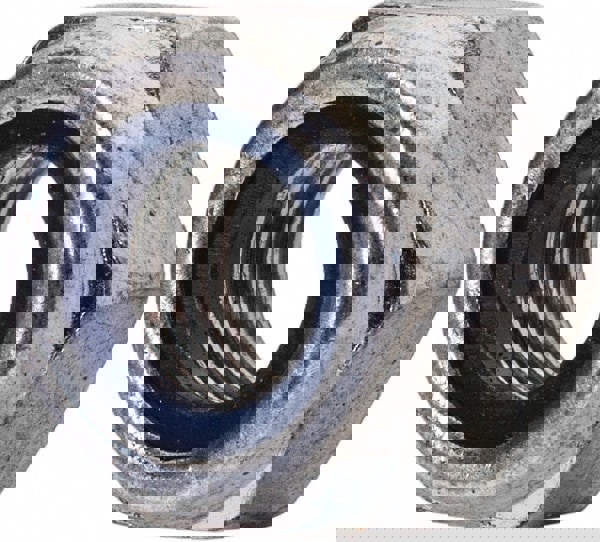 Hex Lock Nut: Insert Lock, Nylon Insert, M8x1, Grade Class 8 Steel, Zinc Finish