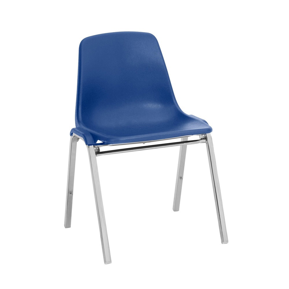 Stacking Chairs; Chair Type: Stack Chair ; Seat Color: Blue ; Overall Height: 31in ; Weight Capacity: 300lb ; Seat Width: 17in ; Seat Depth: 16.75in
