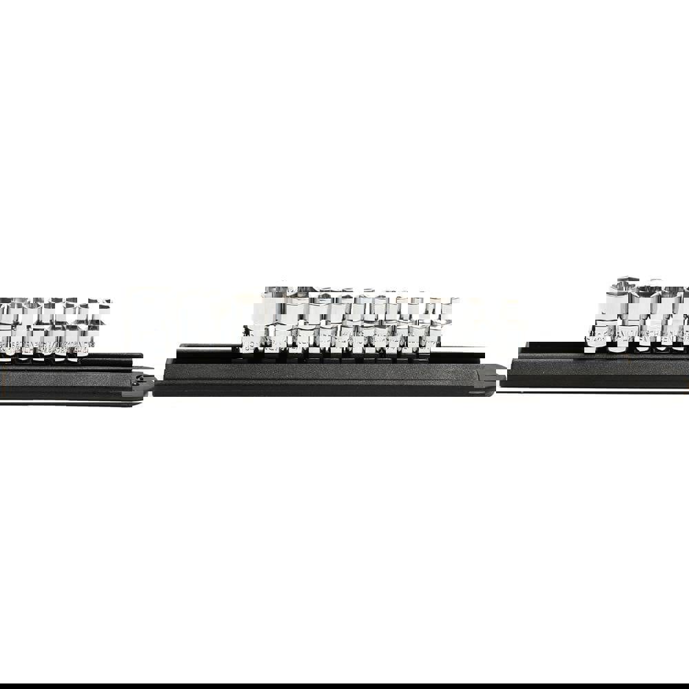 Socket Sets; Set Type: Socket Set; Drive Size: 1/4 in; Maximum Socket Depth (Decimal Inch): 0.5630; Minimum Socket Depth (Decimal Inch): 0.1880; Material: Alloy Steel; Number Of Pieces: 10; 1/4 Drive Sizes: 3/16, 7/32, 1/4, 9/32, 5/16, 11/32, 3/8, 7/16, 1
