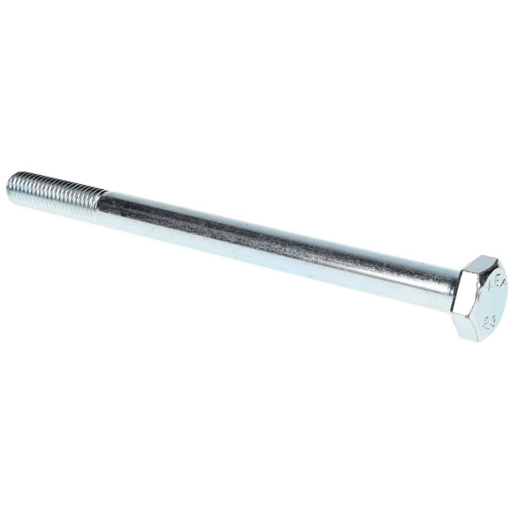 Hex Head Cap Screw: M10 x 1.50 x 140 mm, Grade 8.8 Steel, Zinc-Plated