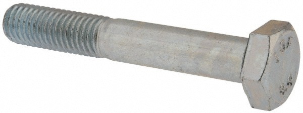 Hex Head Cap Screw: M10x1.5, 65.00 mm Length Under Head, Grade 8.8 Steel, Zinc Finish