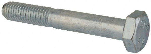 Hex Head Cap Screw: M10x1.5, 70.00 mm Length Under Head, Grade 8.8 Steel, Zinc Finish