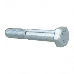 Hex Head Cap Screw: M12x1.25, 70.00 mm Length Under Head, Grade 8.8 Steel, Zinc Finish
