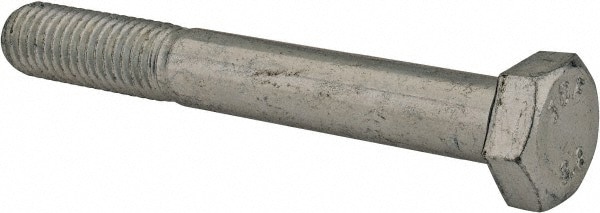 Hex Head Cap Screw: M12 x 1.75 x 90 mm, Grade 8.8 Steel, Zinc-Plated