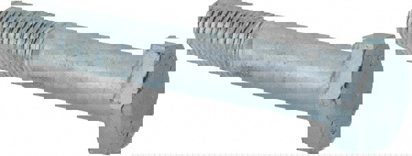 Hex Head Cap Screw: M16x2, 100.00 mm Length Under Head, Grade 8.8 Steel, Zinc Finish