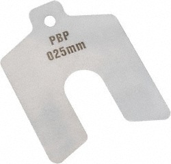 Shim Stock: 0.25 mm Thick, 5'' Long, 125 mm Wide, Stainless Steel
