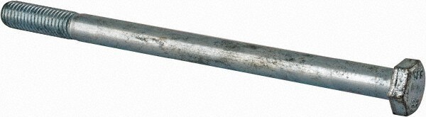 Hex Head Cap Screw: M12 x 1.75 x 180 mm, Grade 8.8 Steel, Zinc-Plated