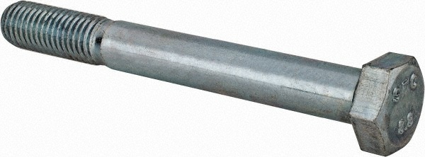 Hex Head Cap Screw: M14 x 2.00 x 120 mm, Grade 8.8 Steel, Zinc-Plated