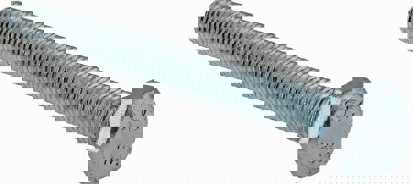 Hex Head Cap Screw: M8 x 1.25 x 75 mm, Grade 8.8 Steel, Zinc-Plated