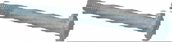 Hex Head Cap Screw: M6x1, 75.00 mm Length Under Head, Grade 8.8 Steel, Zinc Finish