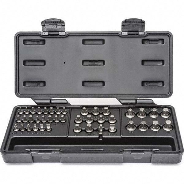 Screwdriver Insert Bit Set: Hex Phillips, Slotted, Square & Torx