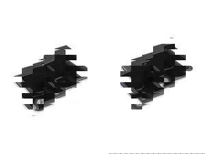 33 x 22 in. 1 Hole Composite Double Bowl Dual Mount Kitchen Sink in Matte Black