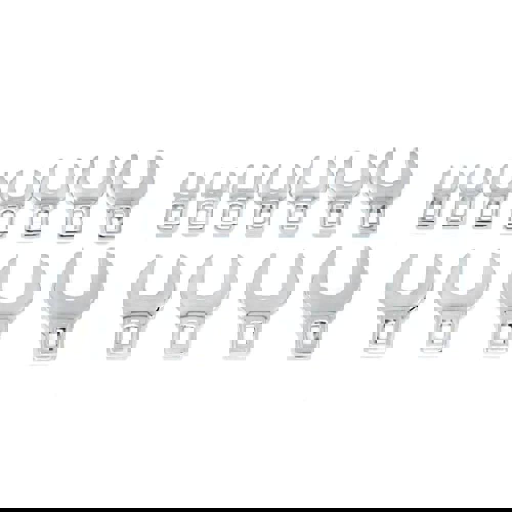 11 Piece Open End Crowfoot Wrench Set