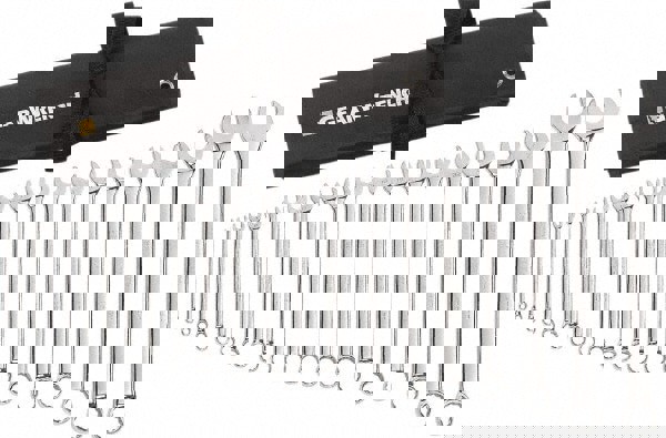Combination Wrench Set: 22 Pc, 17 mm 18 mm 19 mm 20 mm 21 mm 22 mm 23 mm 24 mm 27 mm 30 mm & 32 mm Wrench, Metric