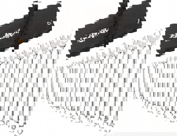 Combination Wrench Set: 18 Pc, 1