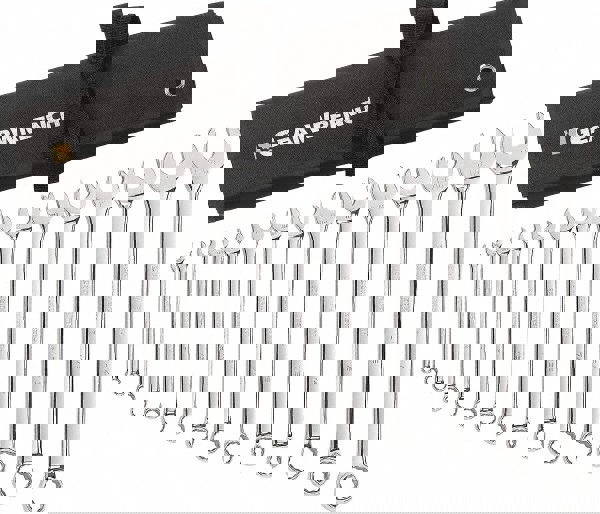 Combination Wrench Set: 15 Pc, 1