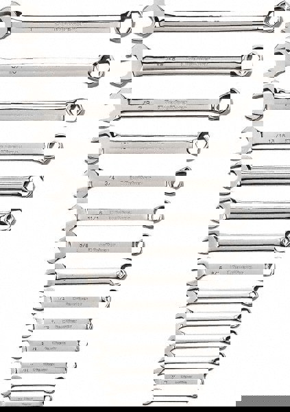 Combination Wrench Set: 14 Pc, 1/2