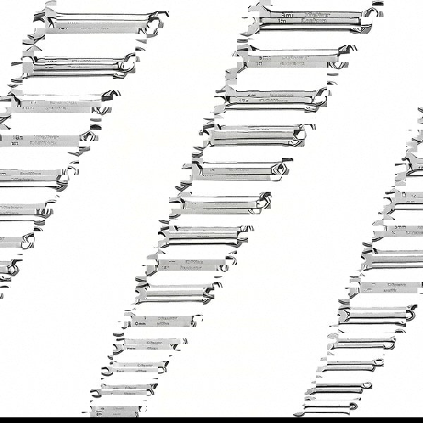 Combination Wrench Set: 14 Pc, 10 mm 11 mm 12 mm 13 mm 14 mm 15 mm 16 mm 17 mm 18 mm 19 mm 6 mm 7 mm 8 mm & 9 mm Wrench, Metric