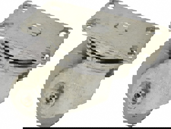 Swivel Top Plate Caster: Cast Iron, 4