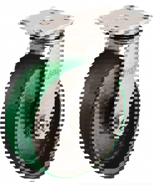 Swivel Top Plate Caster: Polyurethane, 6