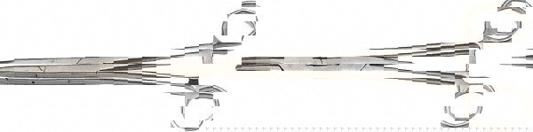 Hemostat Tweezer: Straight, Stainless Steel, Straight Tip, 9.84