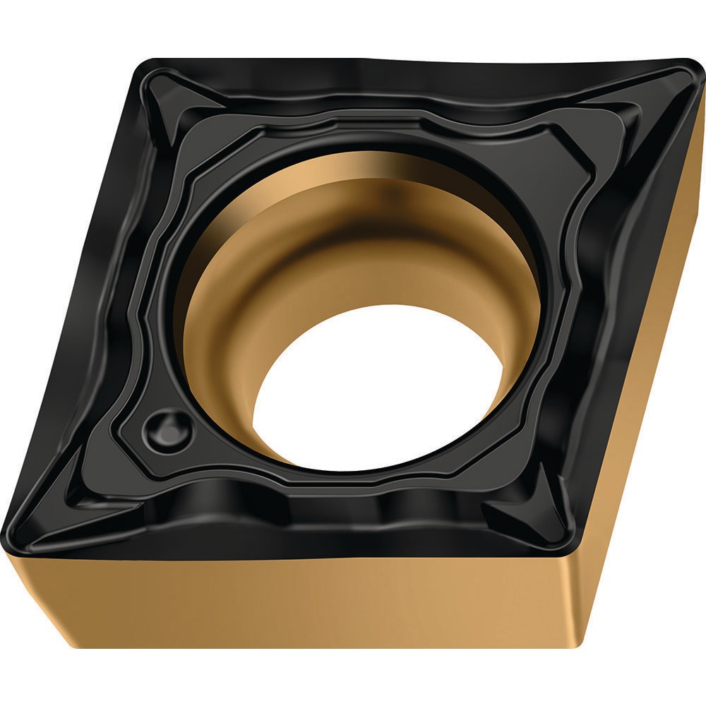 Turning Inserts; ANSI Insert Code: CCMT3(2.5)1 ; ISO Insert Code: CCMT09T304 ; Relief Angle: 7.000 ; Insert Style: CCMT ; Corner Radius (mm): 0.40 ; Included Angle: 80.00