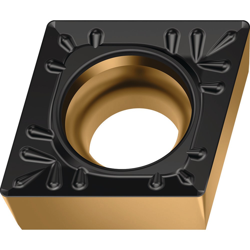 Turning Inserts; ANSI Insert Code: CCMT431 ; ISO Insert Code: CCMT120404 ; Relief Angle: 7.000 ; Insert Style: CCMT ; Corner Radius (mm): 0.40 ; Included Angle: 80.00