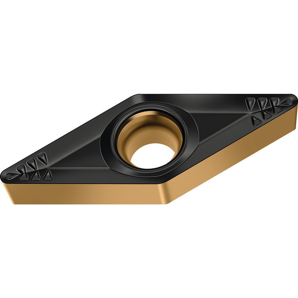 Turning Inserts; ANSI Insert Code: VCMT221 ; ISO Insert Code: VCMT110304 ; Relief Angle: 7.000 ; Insert Style: VCMT ; Corner Radius (mm): 0.40 ; Included Angle: 35.00