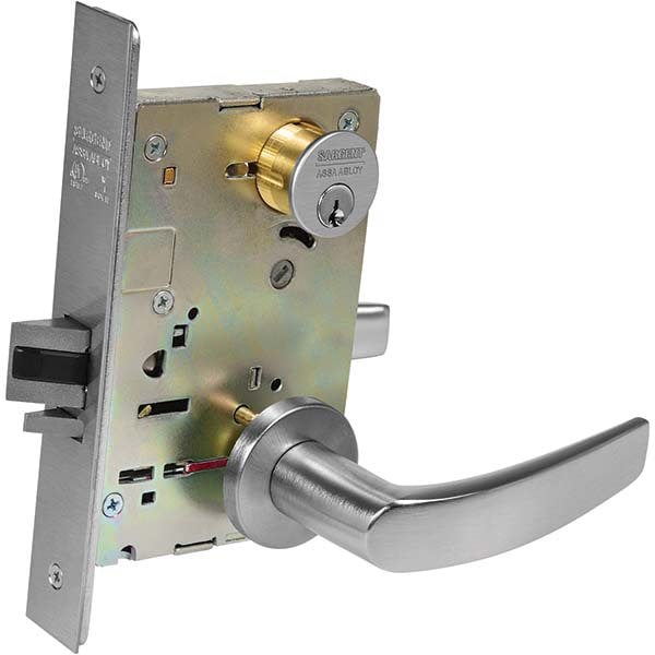 Lever Locksets; Type: Storeroom; Door Thickness: 1-3/4; Key Type: Conventional; Back Set: 2-3/4; For Use With: Commercial Doors; Finish/Coating: Satin Chrome; Material: Steel; Material: Steel; Door Thickness: 1-3/4; Lockset Grade: Grade 1; Performance: He