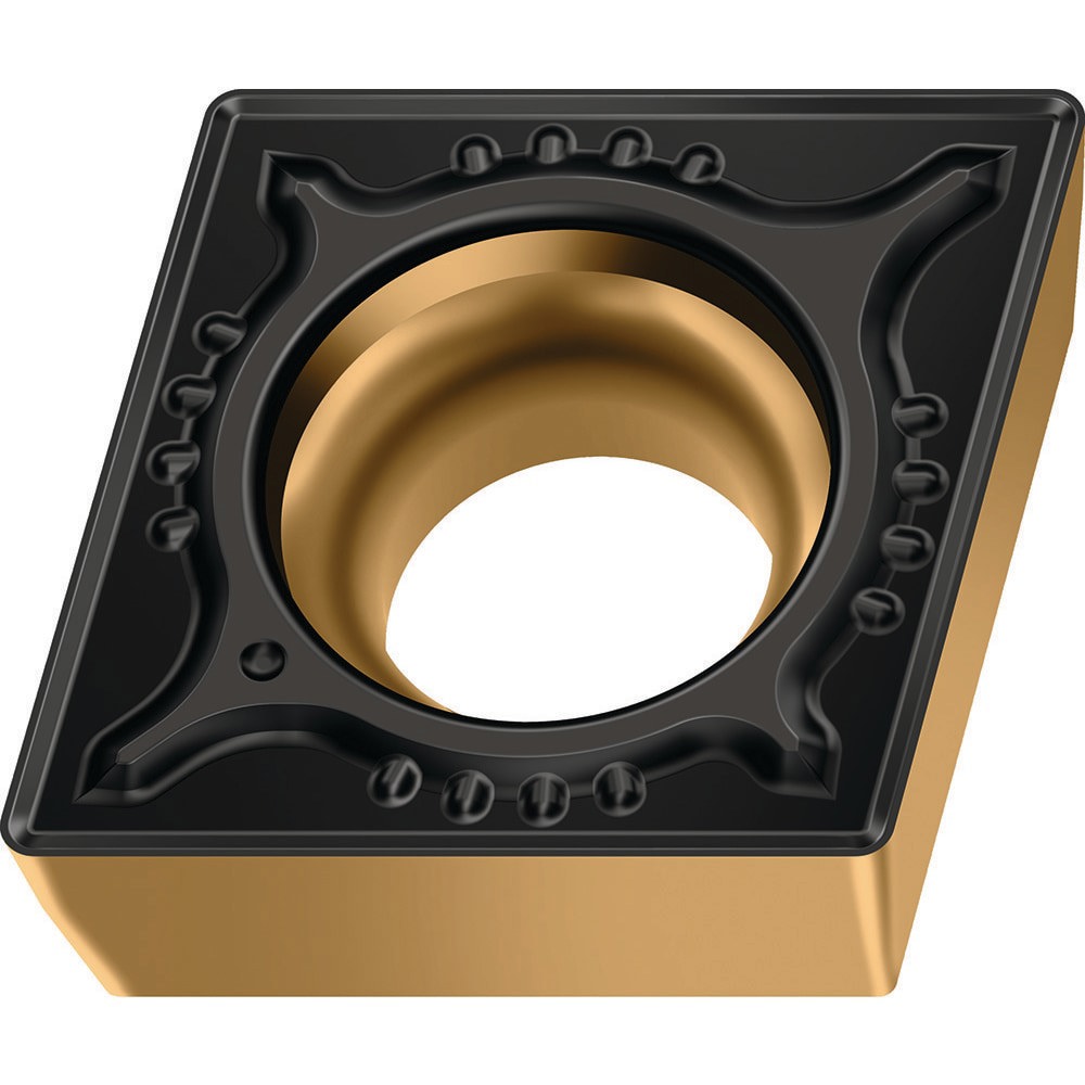 Turning Inserts; ANSI Insert Code: CCMT3(2.5)2 ; ISO Insert Code: CCMT09T308 ; Relief Angle: 7.000 ; Insert Style: CCMT ; Corner Radius (mm): 0.80 ; Included Angle: 80.00