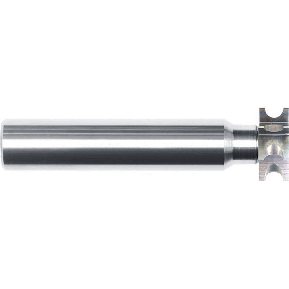 Concave Radius Cutters; Connection Type: Shank ; Cutter Material: Solid Carbide ; Cutter Radius: 0.0310in ; Finish/Coating: Uncoated ; Cutter Diameter: 0.5000in ; Cutting Width: 0.1875in