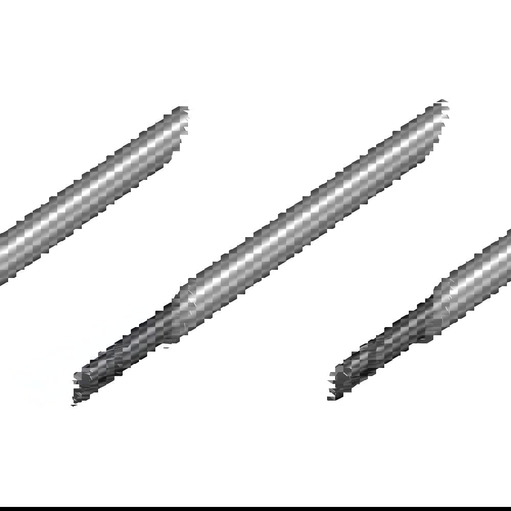 Corner Chamfer End Mill: 5.8 mm Dia, 5.8 mm LOC, 2 Flutes, 0.13 mm Chamfer Width, Solid Carbide