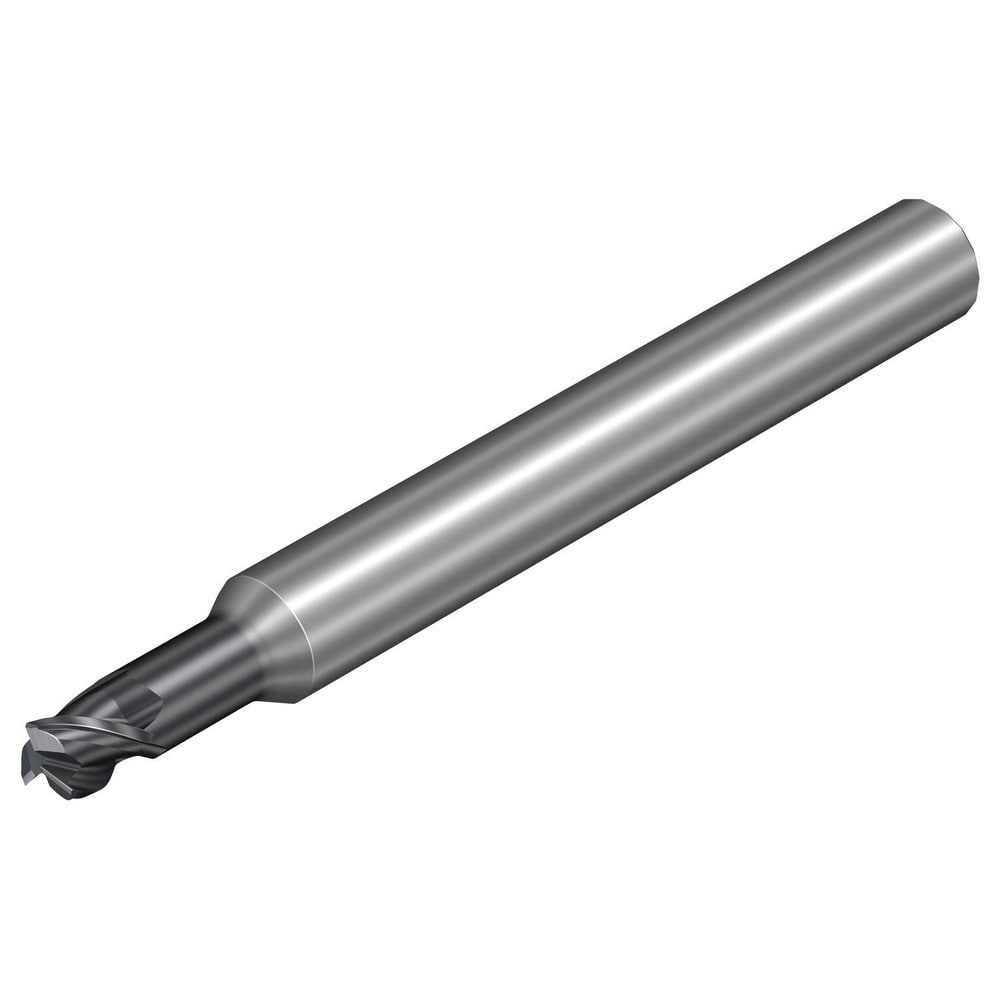 Corner Chamfer End Mill: 5 mm Dia, 5 mm LOC, 3 Flutes, 0.13 mm Chamfer Width, Solid Carbide