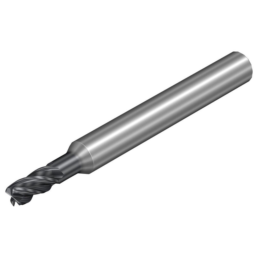 Corner Radius End Mill: 3 mm Dia, 6 mm LOC, 0.0197