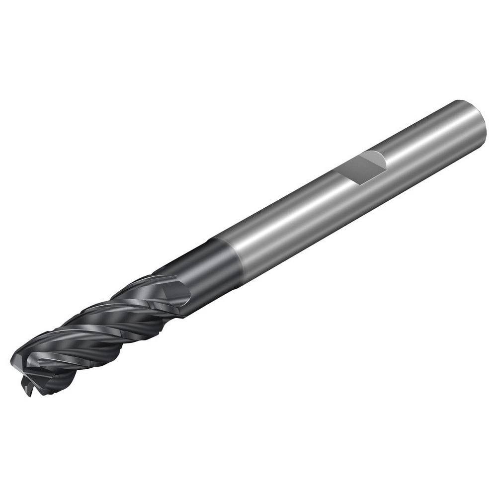 Corner Radius End Mill: 6 mm Dia, 18 mm LOC, 0.0394
